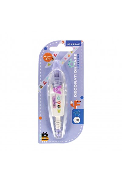 Starpak Bandă decorativă 6mmx4m Litere 529938