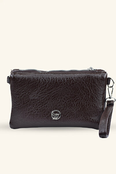 birizmoda Τσάντα χειρός και ώμου με πολλαπλά διαμερίσματα - Πικρό καφέ