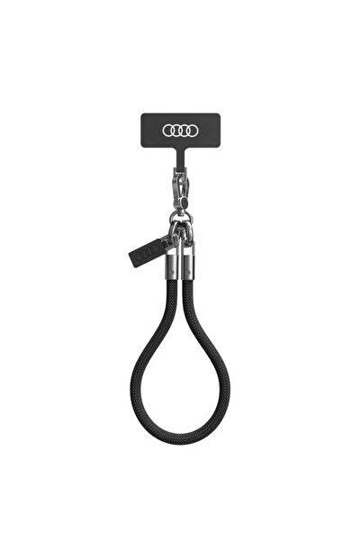 Audi șnur universal pentru telefon 28cm 8mm negru/negru AU-HSL8-R8/D1-BK