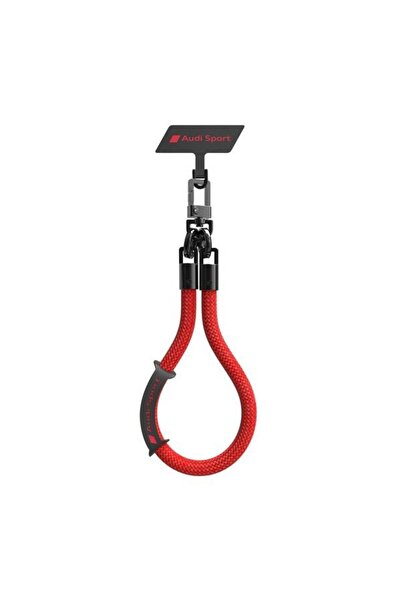 Audi șnur universal pentru telefon 28cm 10mm roșu/roșu AUS-HSL10-RSQ/D1-RD