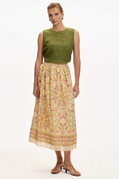 Exquise Φούστα Regula Midi με ζώνη στη μέση και επένδυση