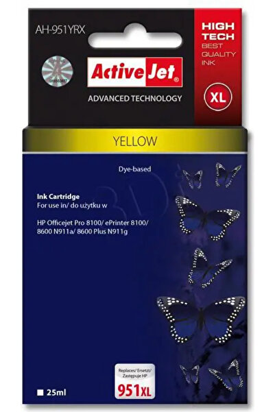 Other Activejet AH-951YRX ink cartridge (replacement for HP 951XL CN048AE; Pr...
