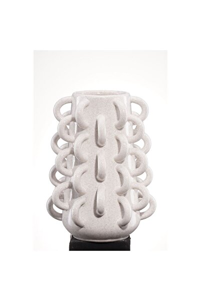 Danube Home Cerelia Loop Vase 23.3X23.3X31.5Cm -White
