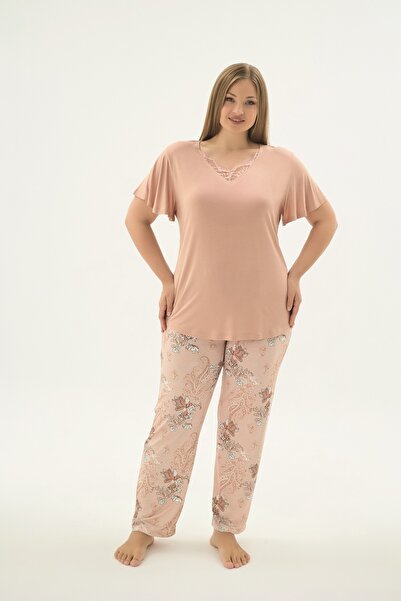 Sevim 17615 Women's Big Size Pajama Set
