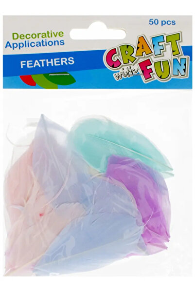 Craft with Fun Pene 4-5cm pastel 50 bucăți