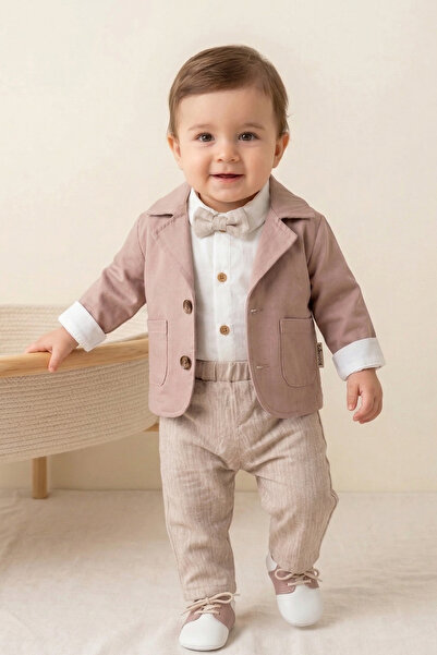Bebezade Baby Boy Holiday Outfit, Luca Seasonal Top and Bottom Set