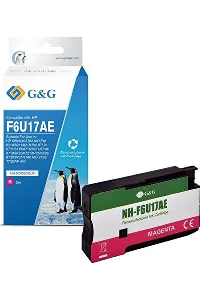 G&G ink cartridge compatible ink/ink cartridge with F6U17AE, HP 953XL, magent...