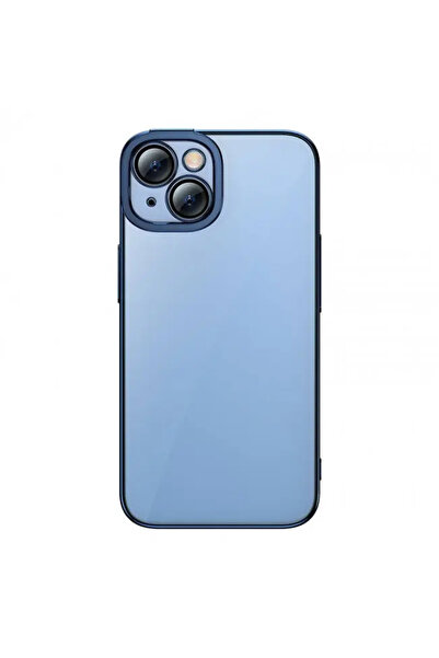 Baseus Husă cu sclipici + Sticlă Apple iPhone 14 (albastru)