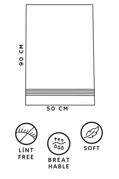 vanillasoft Prosop de mână și față Vanilla 50 x 90, 100% bumbac, cu absorbție ridicată, pentru sport, fitness, coafură/frizerie