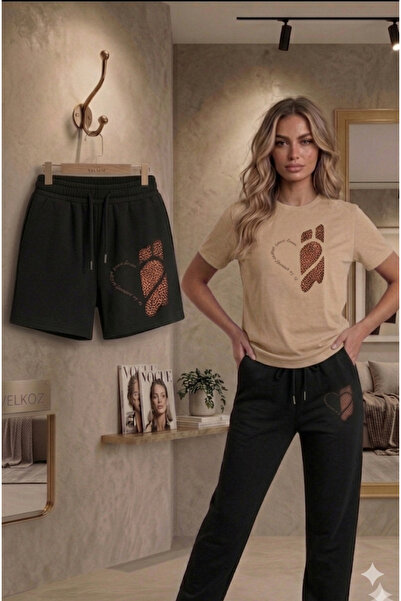 Velkoz ΓΥΝΑΙΚΕΙΟ ΣΕΤ ΚΑΛΟΚΑΙΡΙΝΗΣ ΦΟΡΜΑΣ 3 ΤΕΜΑΧΙΩΝ ΜΕ ΣΤΑΜΠΑ ΛΕΟΠΑΡ ΚΑΡΔΙΑ (...