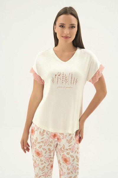 Sevim 17383 Women's Printed Pajama Set