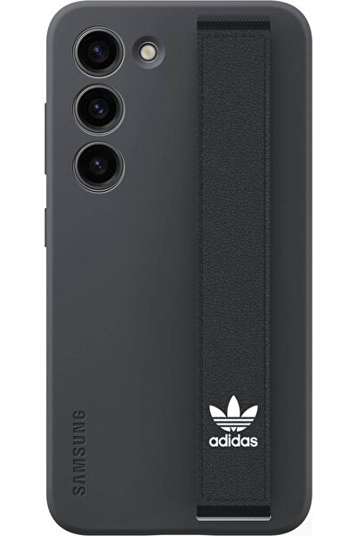 Samsung Husă Adidas cu aderență din silicon pentru Galaxy S23, neagră