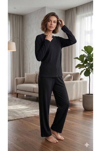 trendlina Σετ Πιτζάμες Εποχιακής Χρήσης με Λύκρα και Καμιζόλα