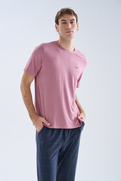 Syah Erkek Modal Kısa Kollu Pijama Üstü