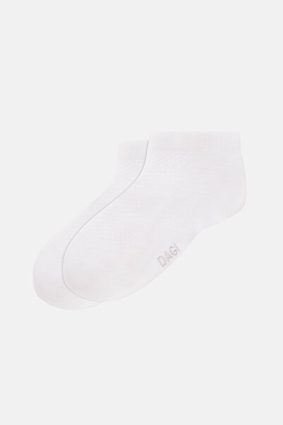 Dagi Women's 2-Pack Honeycomb Patterned Bootie Socks