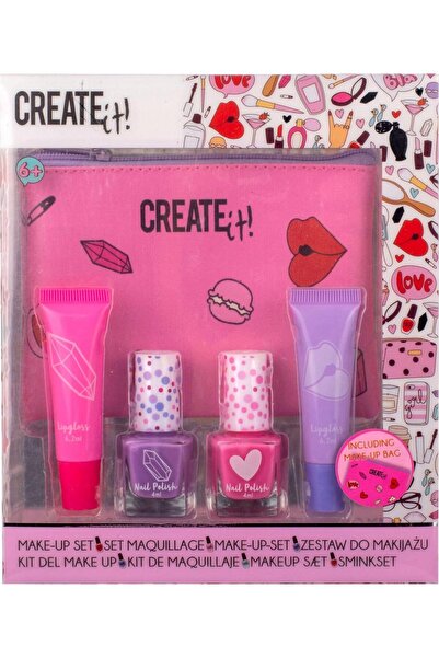 Canenco Set de machiaj cu trusă cosmetică CREATE IT!