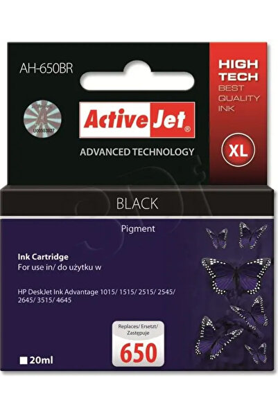 Other ACTIVEJET INK CARTRIDGE HP NR.650 BLACK (CZ101AE) XL 20ml /AH-650BR