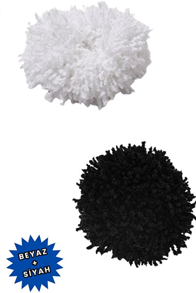 Alivascarf Set de 2 agrafe pentru coc de păr arab alb-negru, elastic plin, pe...