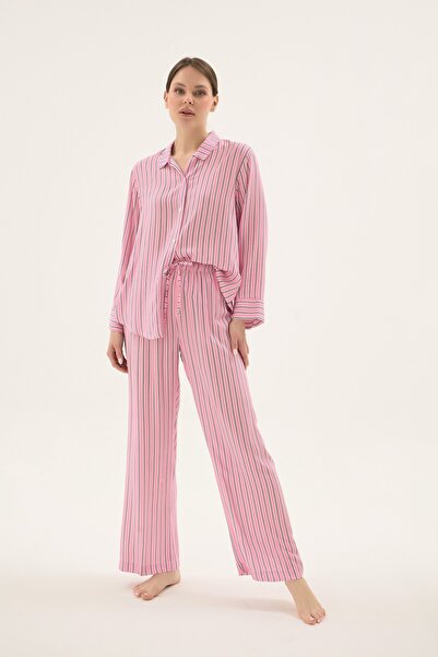 Sevim 17542 SET DE PIJAMALE CU NASTURI PENTRU FEMEI