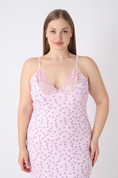 JENİKA Φόρεμα σπιτιού και νυχτικό με λουράκια, με μοντέρνο σχέδιο, από βισκόζ...