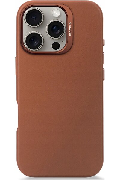Other Husă spate din piele Decoded pentru iPhone 16 Pro, culoare Tan
