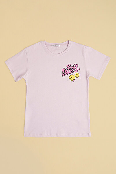 Fulla Moda Απολαύστε το μπλουζάκι για κορίτσια με στάμπα κειμένου