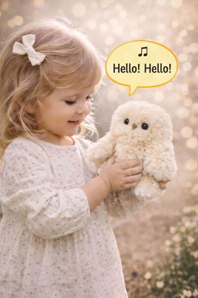 SIGMA TOY 🦉   Διαδραστική λούτρινη κουκουβάγια – ομιλούντα παιχνίδια, διαφορ...