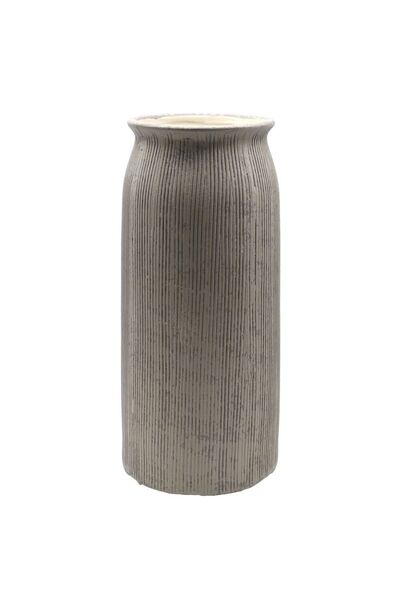 Danube Home Mirabella Ceramic Vase 15X15X32 cm -Ivory