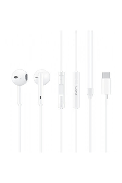 Huawei Ενσύρματα ακουστικά ψείρες, Huawei, USB-C, Μικρόφωνο, Στερεοφωνικά, Λευκά