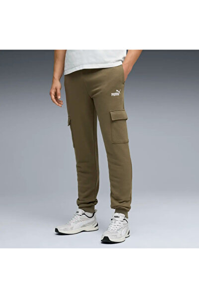 Puma ESS Αρ. 1 Logo Cargo Pants Χακί Ανδρικό παντελόνι φόρμας με τσέπες cargo