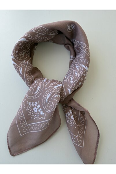 who knows ¿ Patterned Scarf Bandana Women's Clothing Accessory 50X50Cm