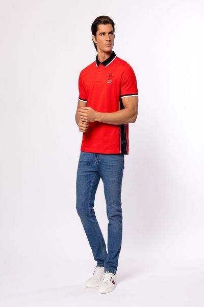 Heavy Tools Tricou polo pentru bărbați cu croială sportivă DESSON