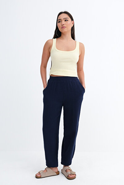 Addax Elastic Waist Jogger Pants Pn2437