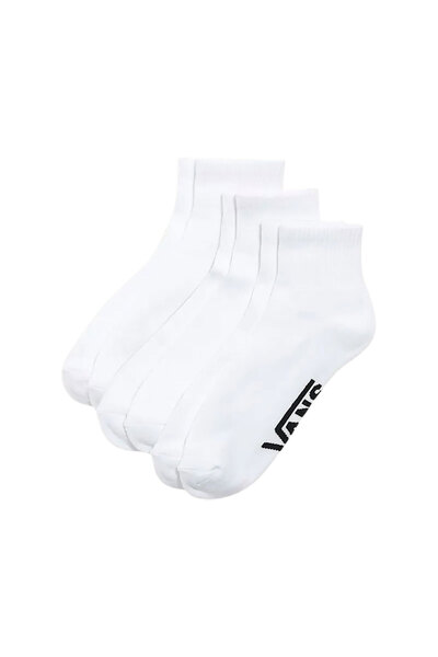 Vans Κλασικές Κάλτσες Μέχρι τον Αστράγαλο, Πακέτο 3 τεμαχίων, Λευκές, 42.5-47