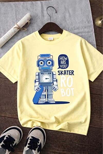 BENROMA ΡΟΜΠΟΤ ΠΩΣ ΕΙΣΑΙ ΤΟΥΣ; ΠΑΙΔΙΚΟ ΜΠΛΟΥΖΑΚΙ ΟΥΝΙΣΕΞ ΜΕ ΣΤΑΜΠΑ 5GH1