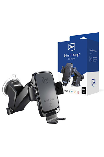 3MK Suport auto cu încărcare wireless Drive & Charge - pentru bord/parbriz/gu...
