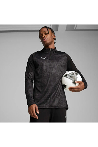 Puma teamCUP Training Μπλούζα με φερμουάρ 1/4 Μαύρη Ανδρική Μπλούζα Φόρμας