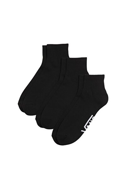 Vans Κλασικές Κάλτσες Μέχρι τον Αστράγαλο, Πακέτο 3 τεμαχίων, Μαύρες, 42.5-47