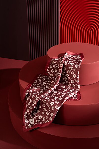 JAWEL Kadın Çiçek Desenli 55*55 cm Bandana & Fular