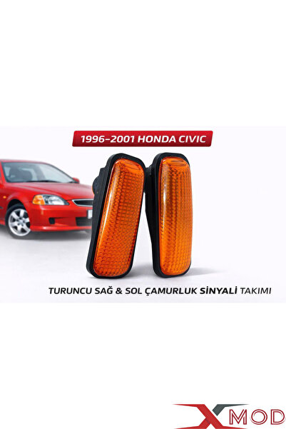 XMOD Honda Civic İes Çamurluk Sinyali Turuncu İes Çamurluk sinyali Sağ Sol İk...