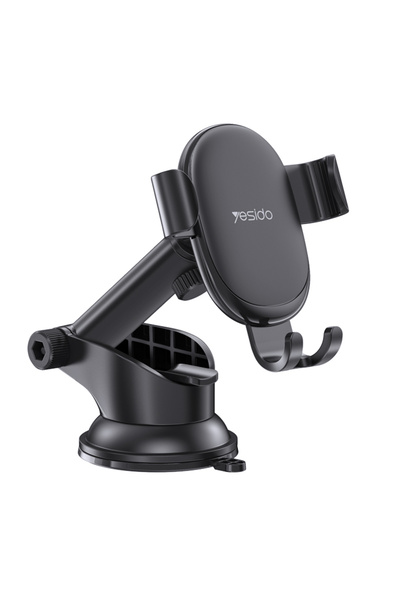 OEM Βάση αυτοκινήτου για τηλέφωνο, Yesido, Βαρυτικής συγκράτησης, Ταμπλό, Μαύρο
