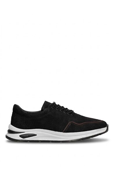 Ayakkabı Fuarı Elit Mzv1010N Men's Genuine Nubuck Leather Casual Shoes Black