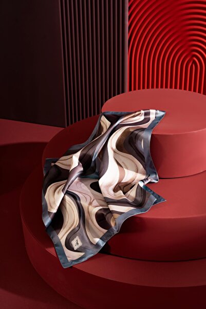 JAWEL Women's Wave Pattern 55*55 cm Bandana & Scarf