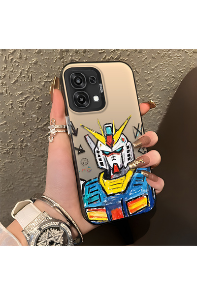 CASEVIBE حافظة حماية متوافقة مع هاتف Oppo F31 بتصميم روبوت أنيق للرجال