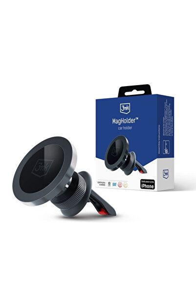 3MK Suport auto pentru telefon, 3MK, MagSafe, Air Vent, Black