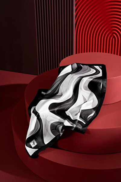 JAWEL Women's Wave Pattern 55*55 cm Bandana & Scarf