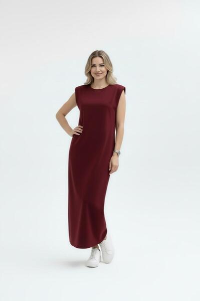 Bliss Γυναικείο φόρεμα με επένδυση στους ώμους, βασικό, μακρύ, με μηδενικό μα...