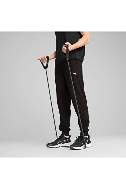 Puma M TAD ESSENTIALS Ανδρικό Μαύρο Παντελόνι Φόρμας French Terry Jogger