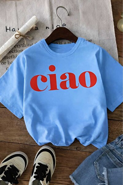 DM DOLCE MORE Παιδικό μπλουζάκι unisex με στάμπα Ciao 5GH6