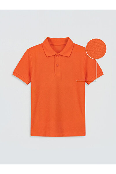 LC Waikiki GiyÇIk Storeden Turuncu Polo Yaka Erkek Çocuk Tişört